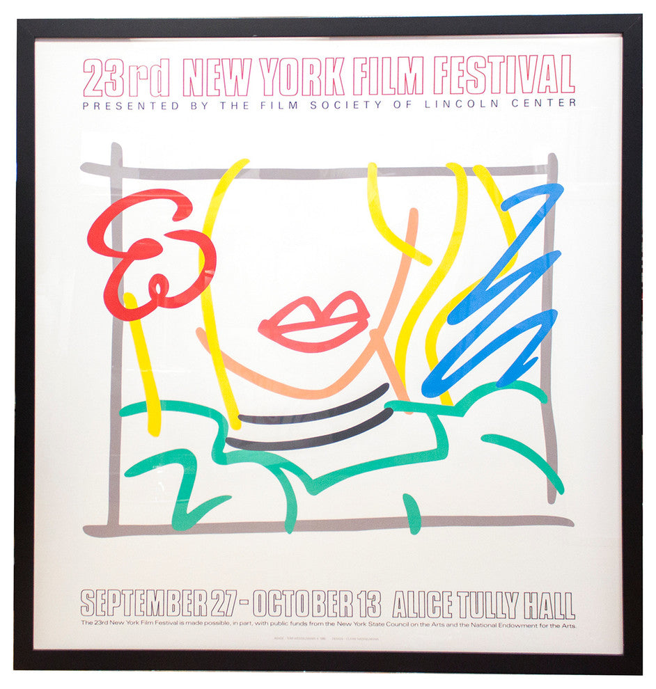 Tom Wesselmann, Monica, 23rd New York Film Festival, 1985, Artwork
