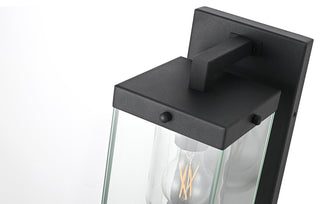 Home Living 6" Outdoor Wall Sconce, Black