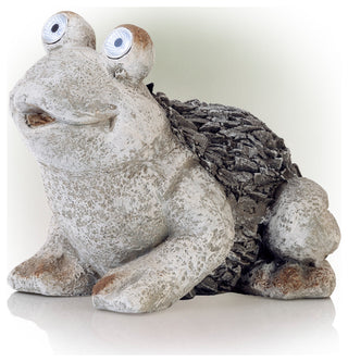 Solar Frog Statue, 12"