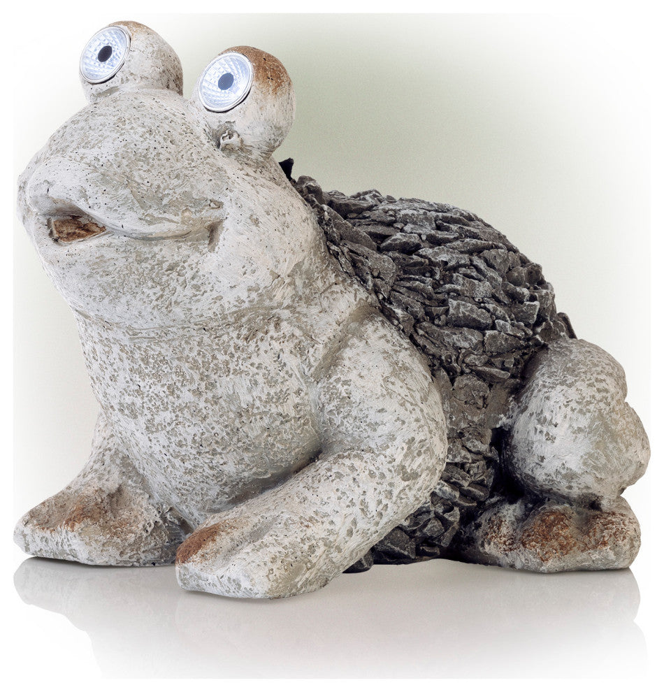 Solar Frog Statue, 12"