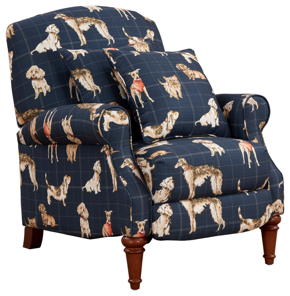 Happy Dog Pushback Recliner Manual Reclining Chair Includes