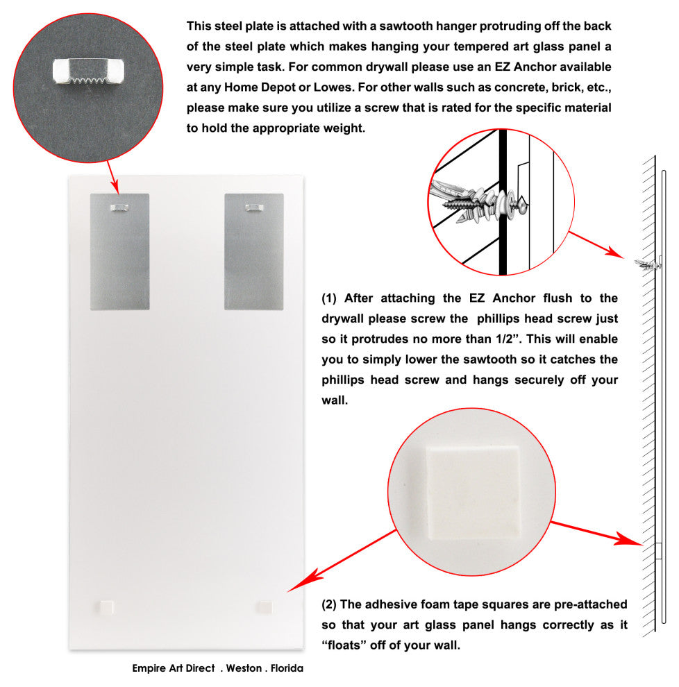 "Designer Racquet" Frameless Floating Tempered Glass Panel Wall Art Set of 2