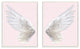 Stupell Ind. Pink Wings 2pc Wall Plaque Art Set, 2pc, each 10x15