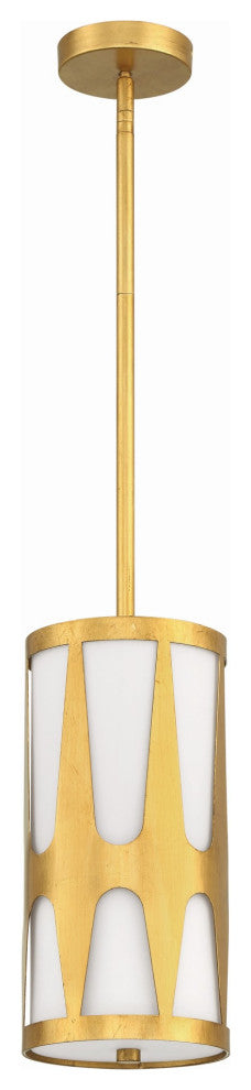 Crystorama Lighting Group ROY-801 Royston 7"W Mini Pendant - Black