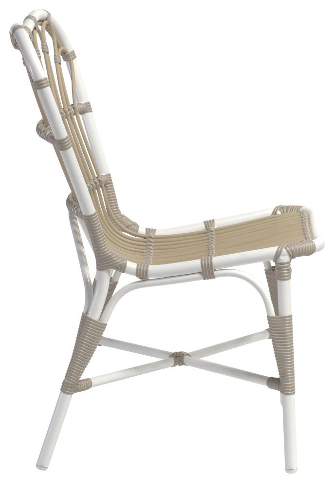 Margret Outdoor Dining Side Chair, Dove White