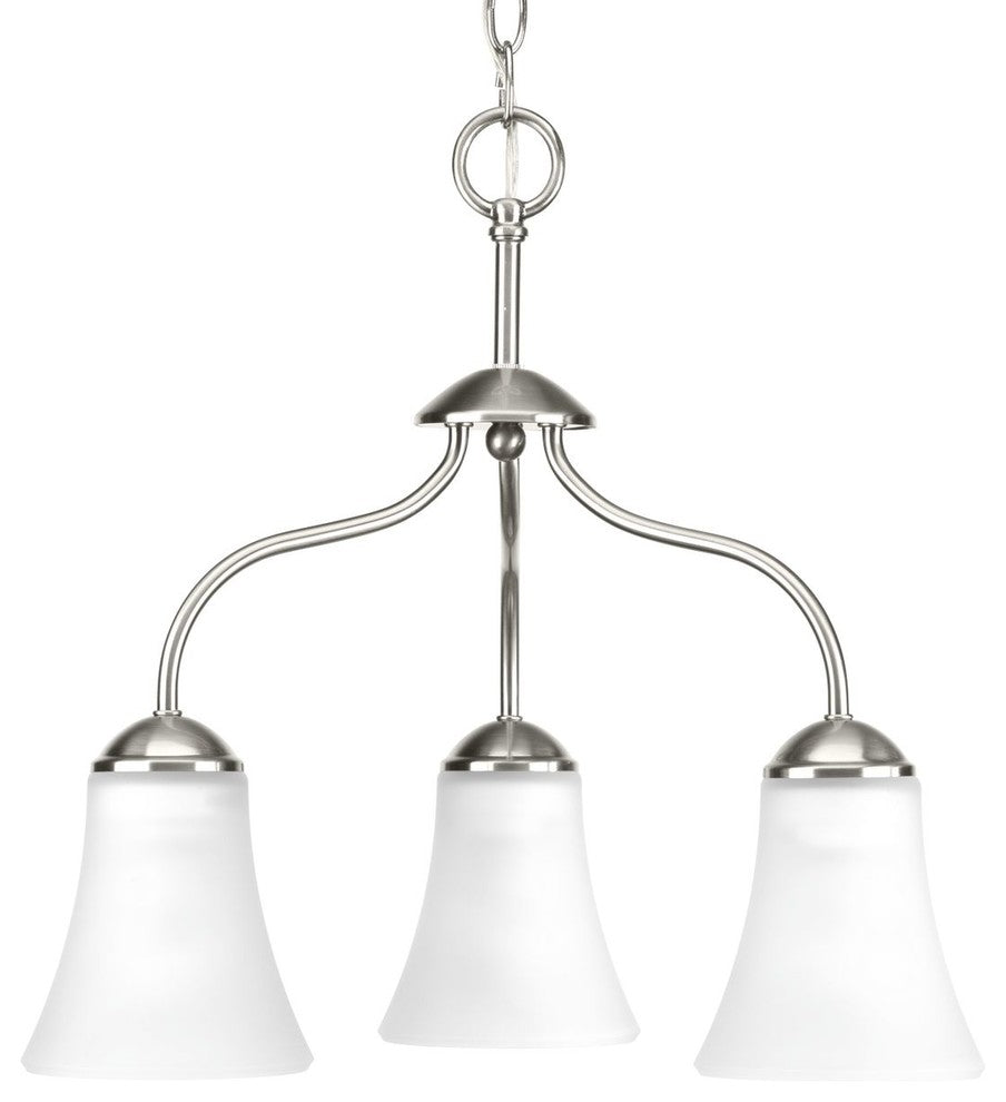 Classic Collection 3-Light Chandelier, Brushed Nickel