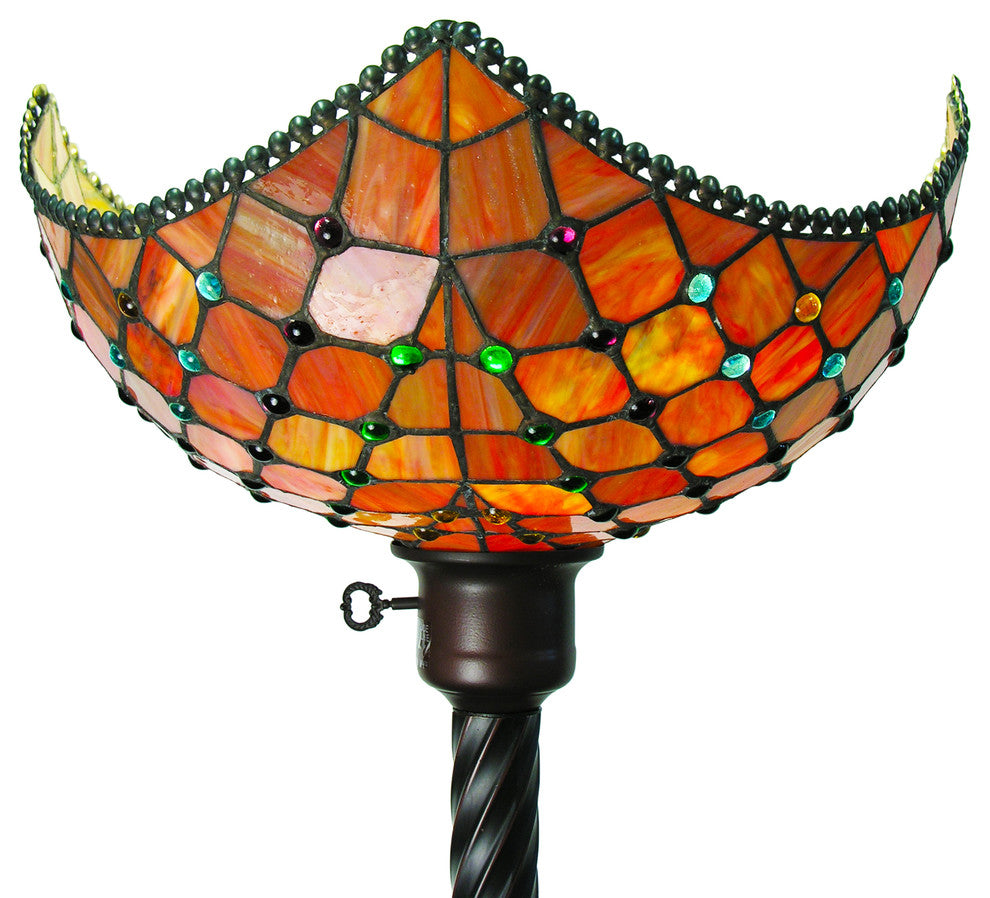 Tiffany-Style Beaded Torchiere