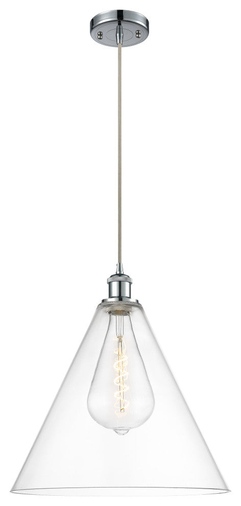 Innovations Lighting 516-1P-PC-GBC-162-LED Ballston Cone 1 Light 16" Pendant
