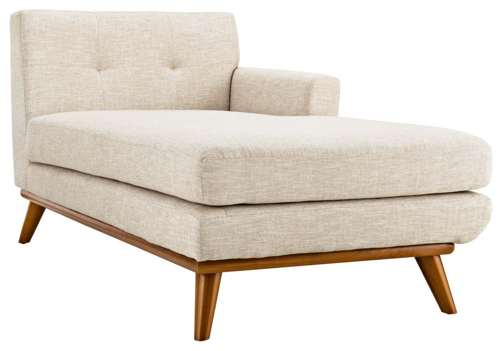 Modern Beige Engage Right-Arm Chaise