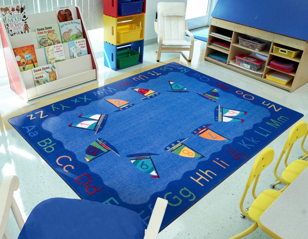 Smooth Sailing 5'4" X 7'8" Area Rug, Color Multi