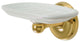 Kingston Brass Wall-Mount Soap Dish Holder, Polished Brass