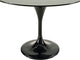 Modern Contemporary Kitchen 36" Marble Dining Table Black