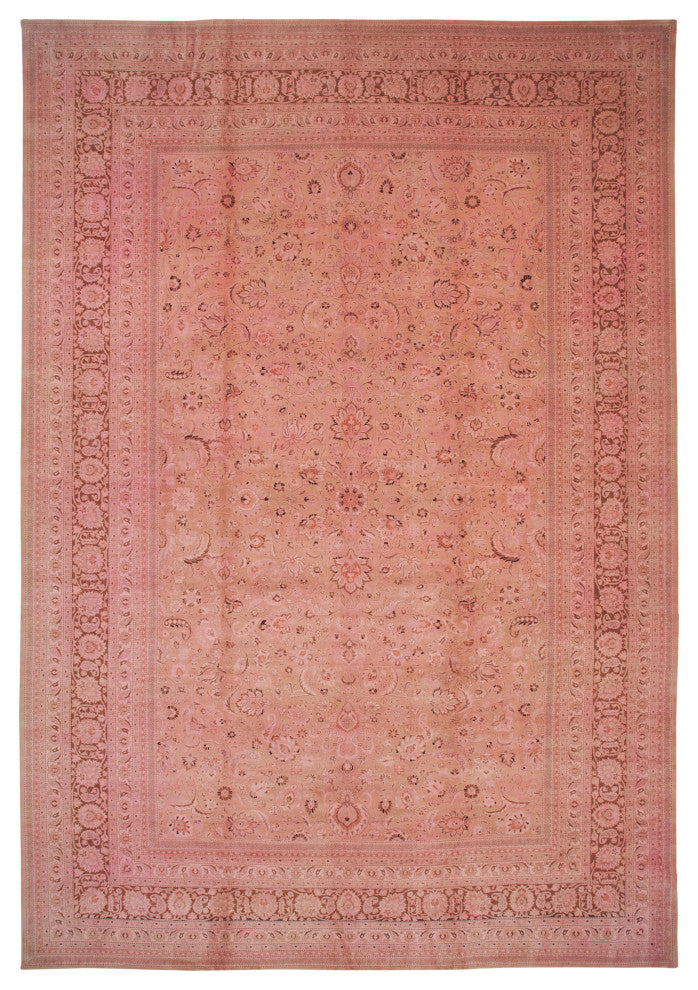 Rug N Carpet - Handwoven Oriental 13' 0" x 18' 11" Large Oushak Area Rug