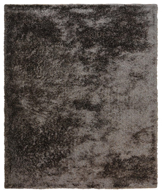 HAND TUFTED SHAG POLYESTER ECO-FRIENDLY AREA RUGS -Dark Brown Beige Color, Solid