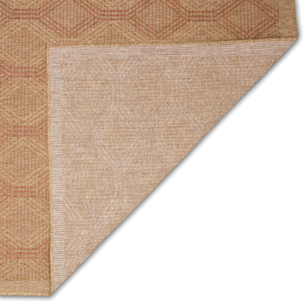 Sahara Links Indoor/Outdoor Rug Terracotta 5'3"x7'3"