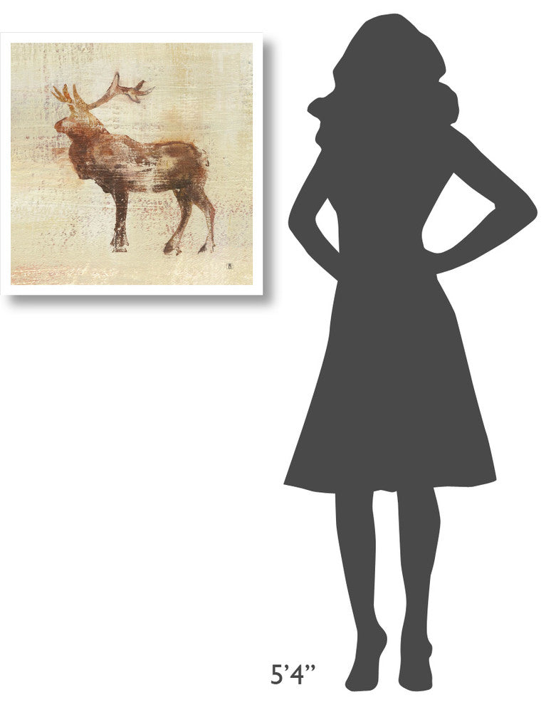 "Elk Study" Digital Paper Print by Studio Mousseau, 26"x26"