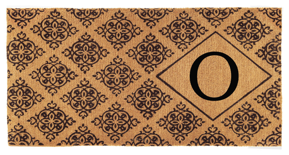 Regency Monogram Doormat, 3'x6'x1.5", O