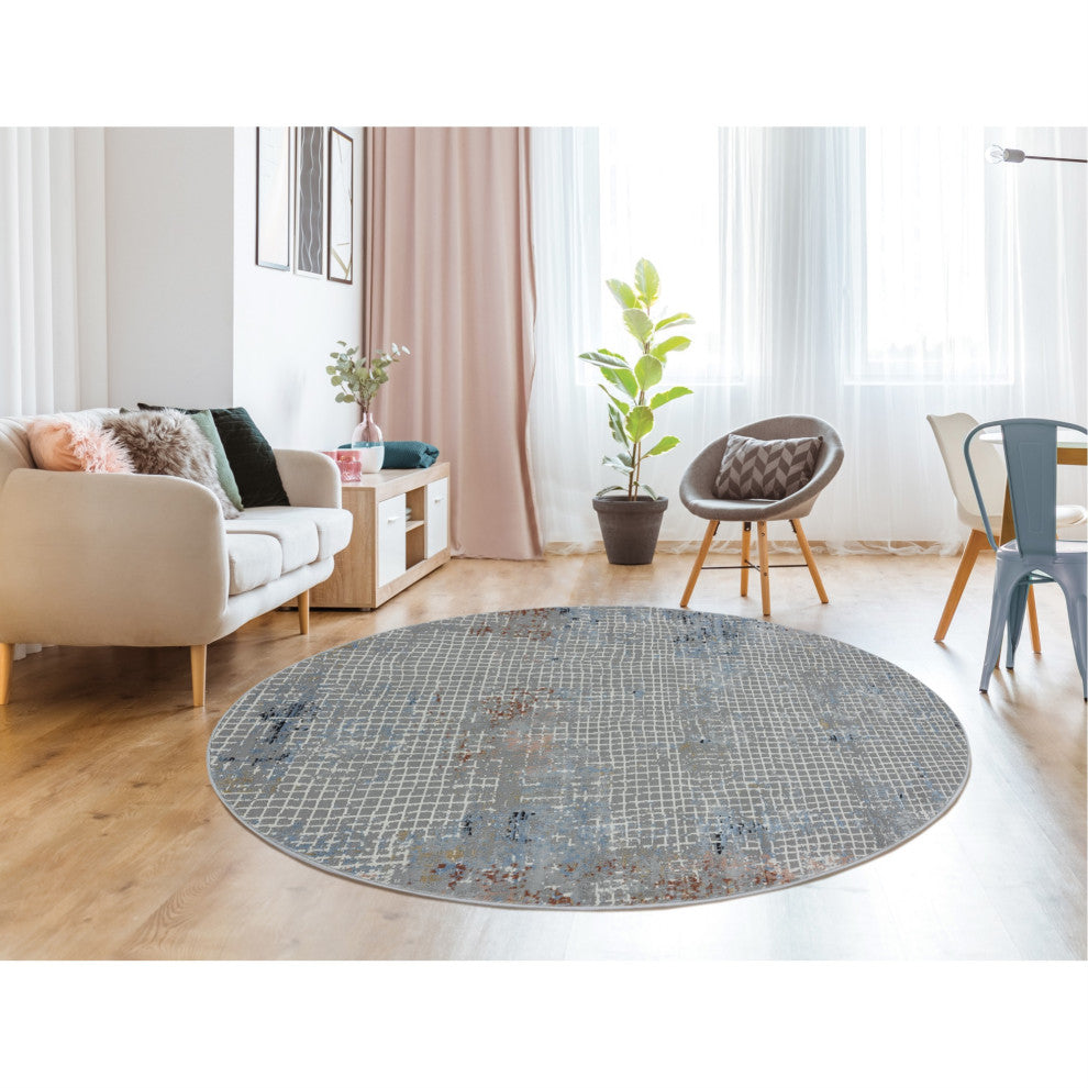 United Weavers Austin Devine Rust Round Rug 7'10