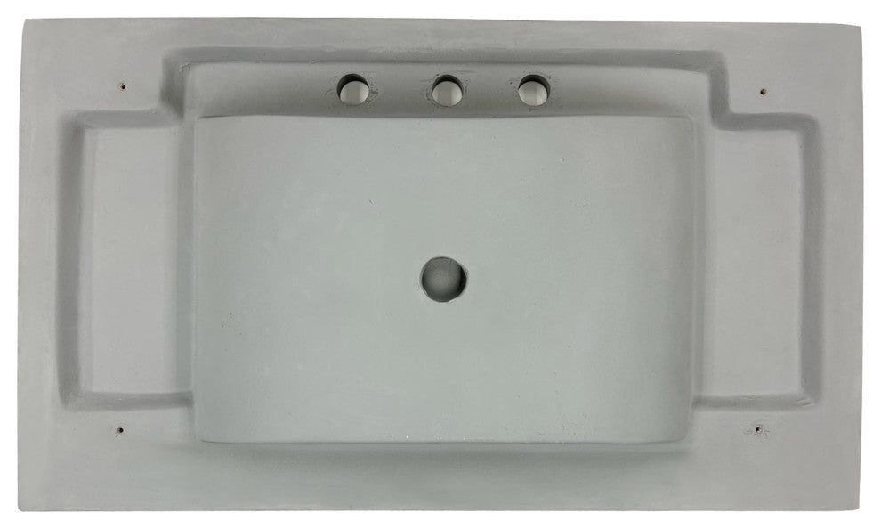 42" Single Bathroom Cement Vanity Top with Sink