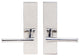 Champagne Lever, Tubular Privacy, Polished Stainless Steel, 2-3/8" Backset
