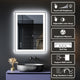 Black Frame Wall Mounted backlit LED Bathroom Vanity Mirror (72"W X 36"H )