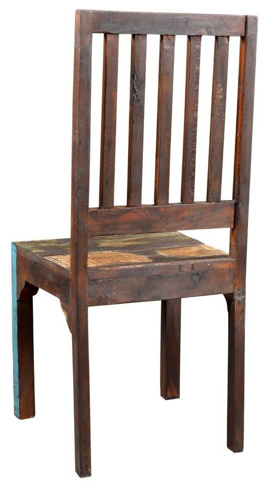 Timbergirl reclaimed wood Rustic Multicolor Chair -Set of 2