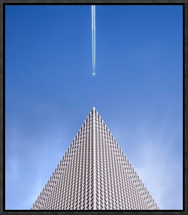 "Up And Down" Framed Canvas Giclee by Nadav Jonas, 15x17"