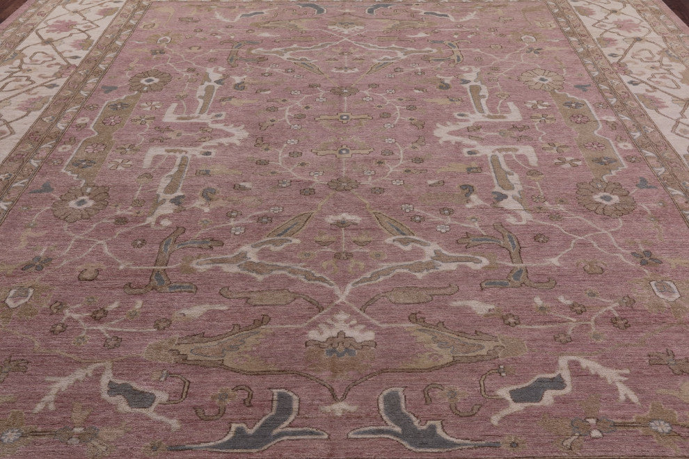 12' 0" X 14' 5" Peshawar Hand Knotted Wool Rug Q10553