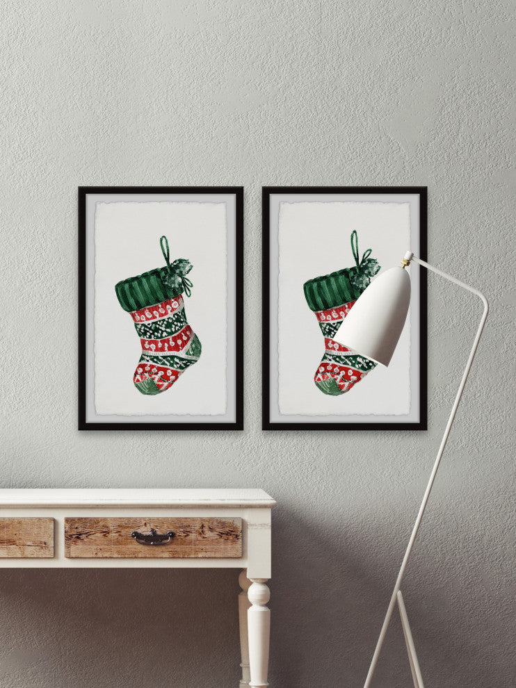 The Socks Are Hung Diptych, 2-Piece Set, 24x36