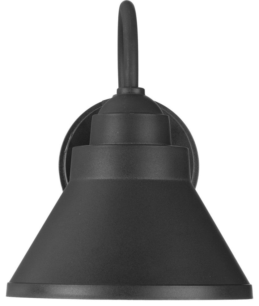 Bayside Collection One-Light Non-Metallic Black Outdoor Wall Lantern