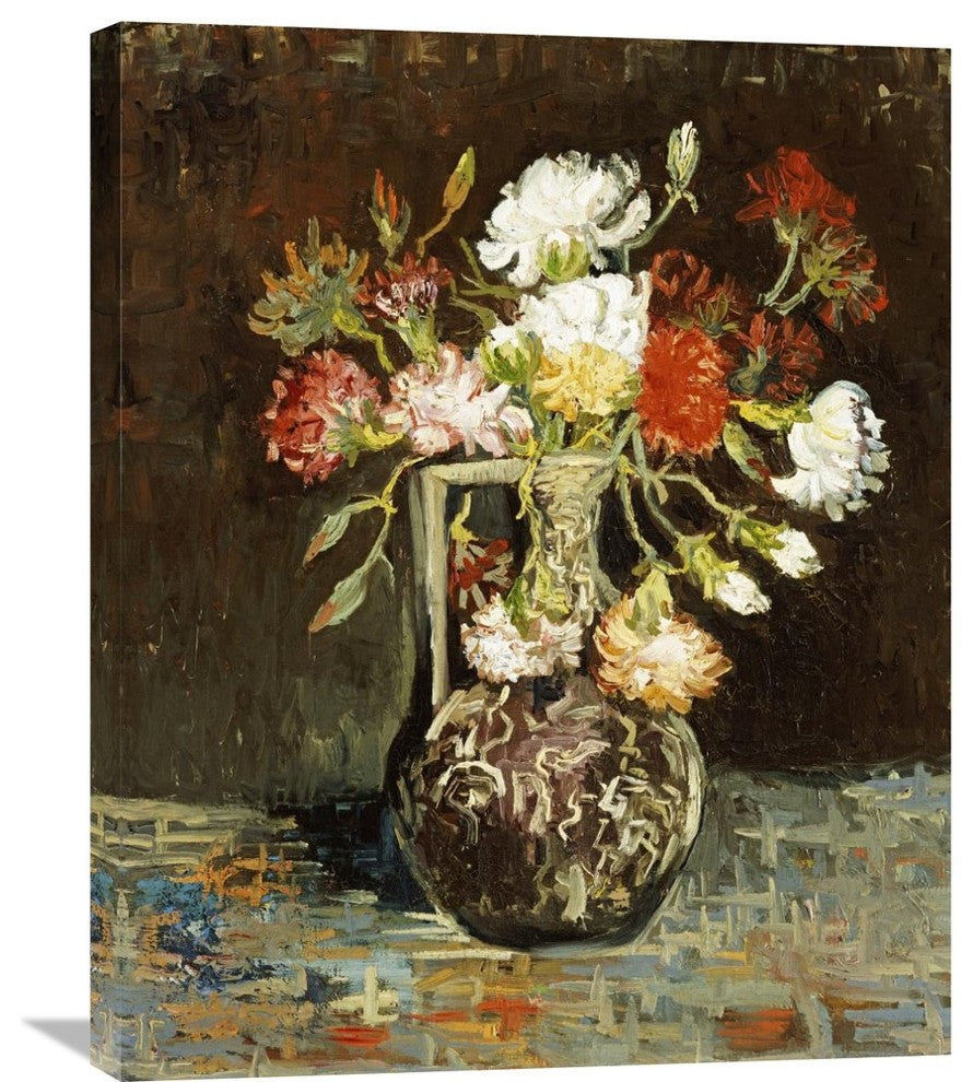 "Bouquet De Fleurs" Stretched Canvas Giclee by Vincent Van Gogh, 24"x30"