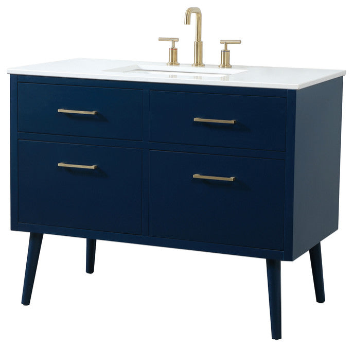 Home Living 42" Bathroom Vanity, Blue