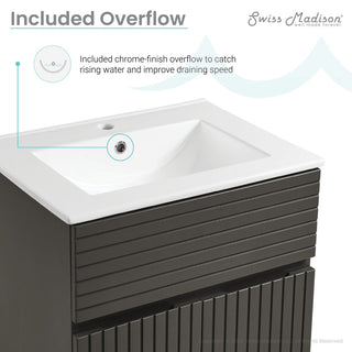 Bernay 24" Bathroom Vanity, Cedar Gray