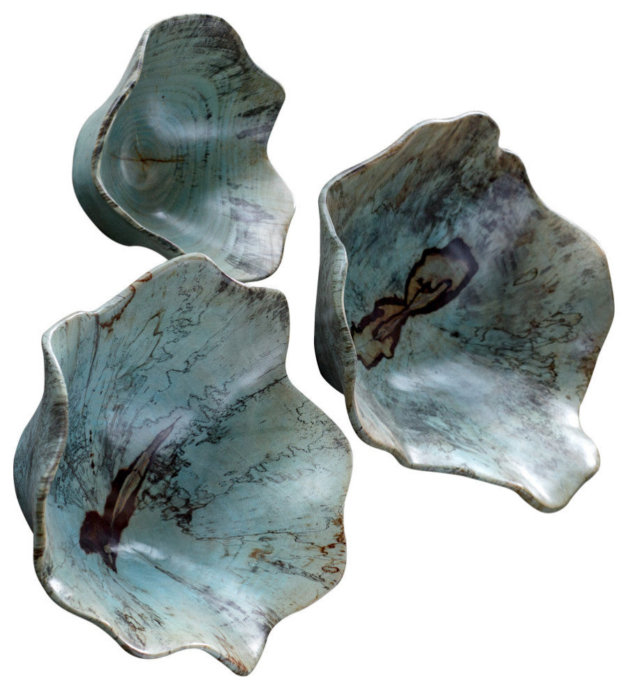 Uttermost Teo Wood Wall Art, Set of 3