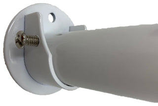 Inside Mount Brackets for 7/8"-1" Rods, Black, Set of 2, Glossy White