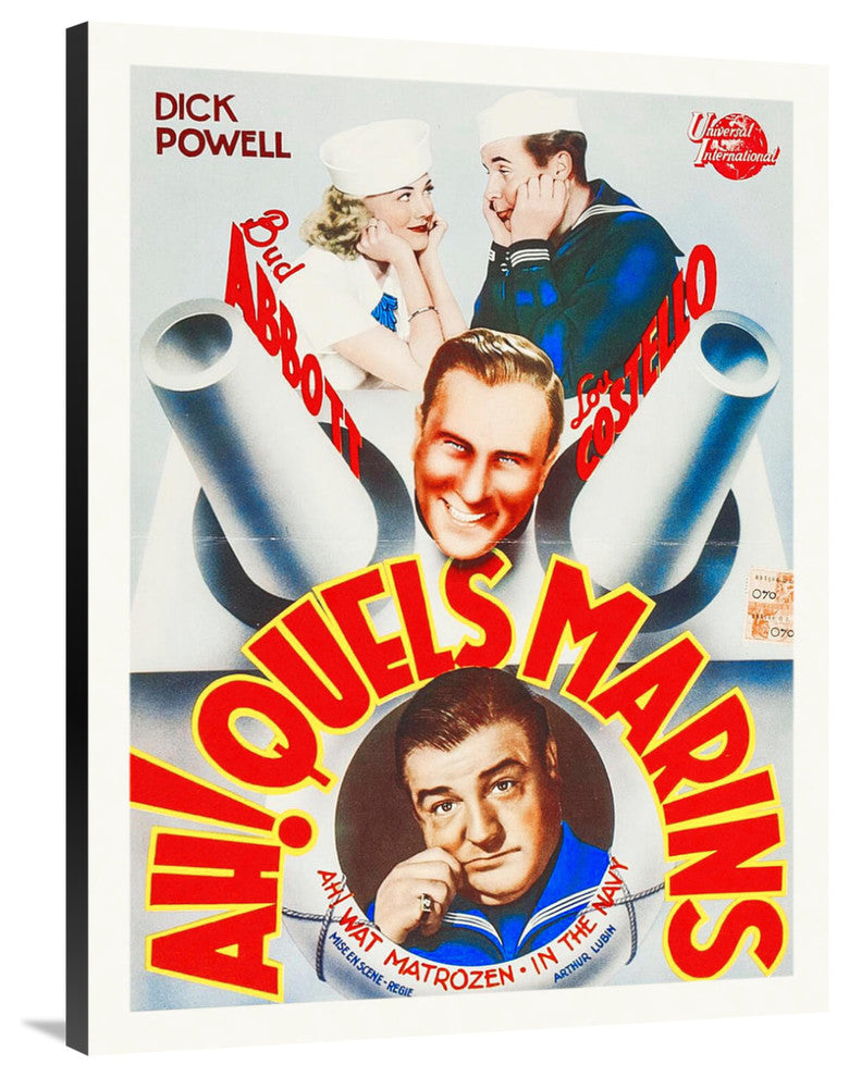 Abbott and Costello, French, In The Navy, 30x40