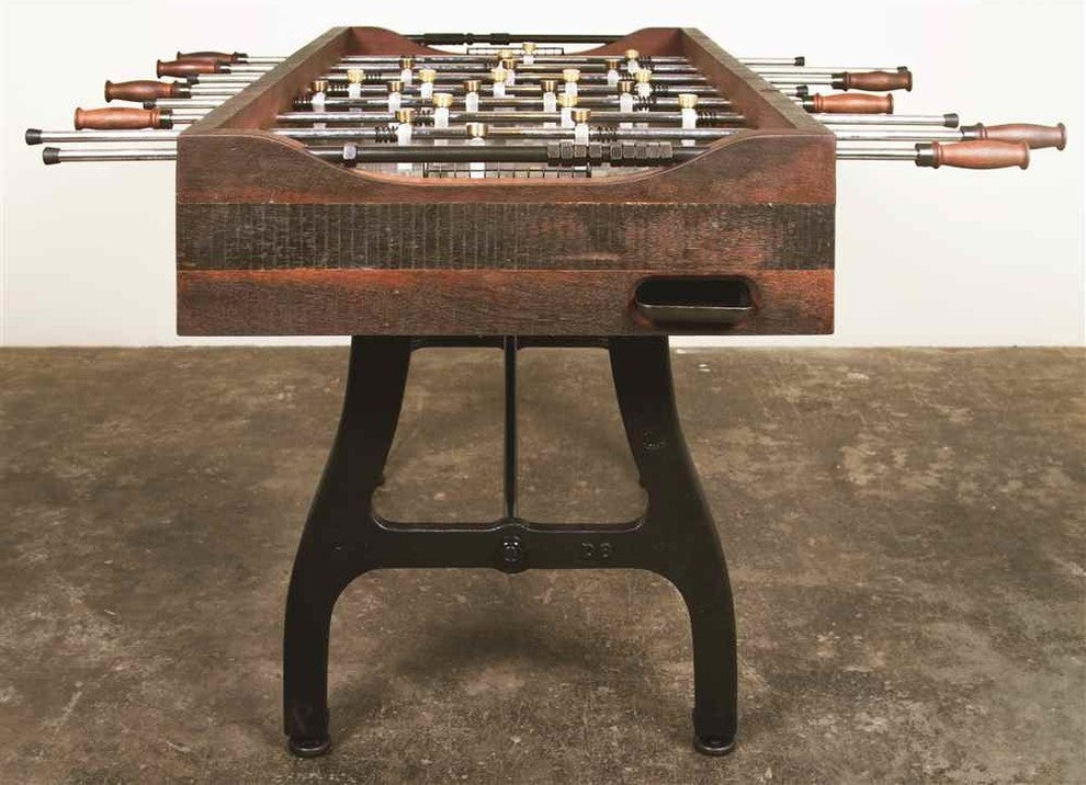 Foosball Game Table, Reclaimed Hardwood