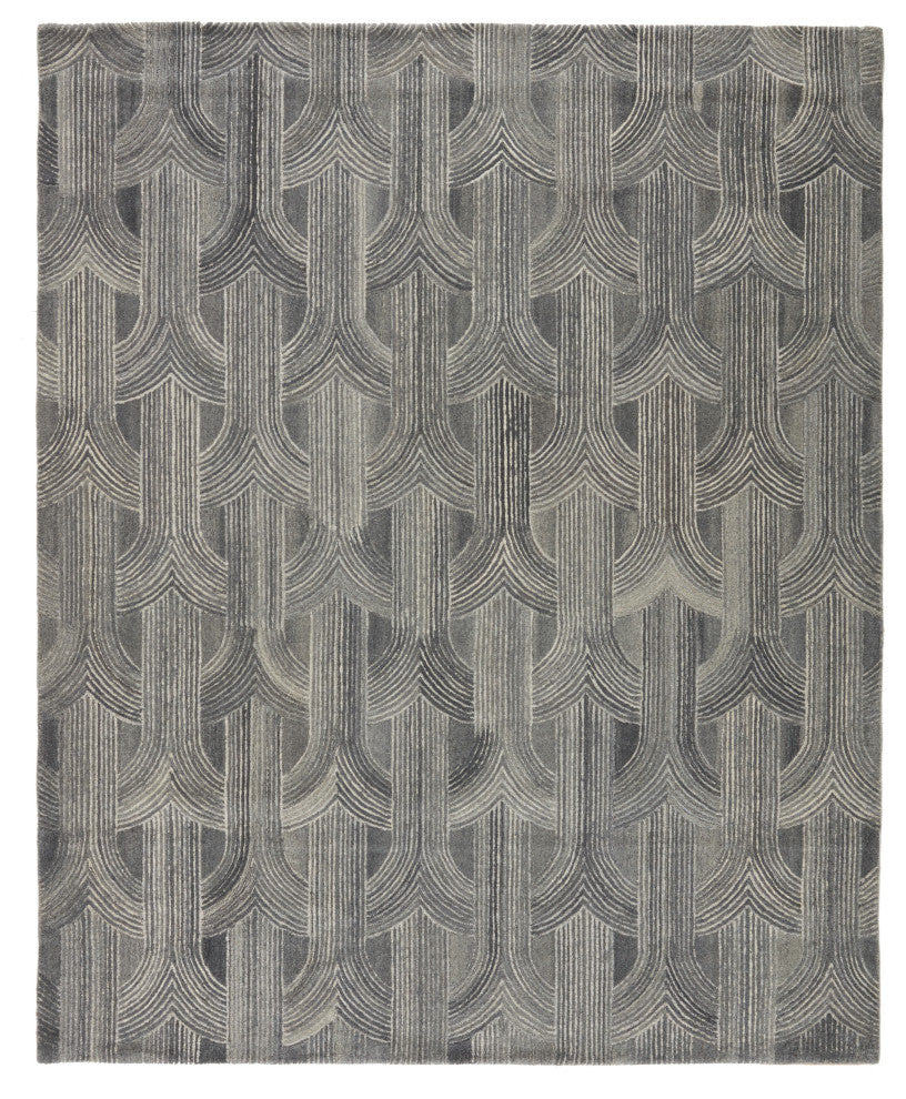 Verde Home by Jaipur Living Manhattan Handmade Gray Rug, 10' Rnd
