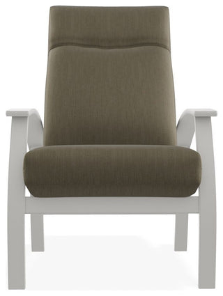 Belle Isle Cushion Outdoor Adjustable Back Chair, Huskie/Snow