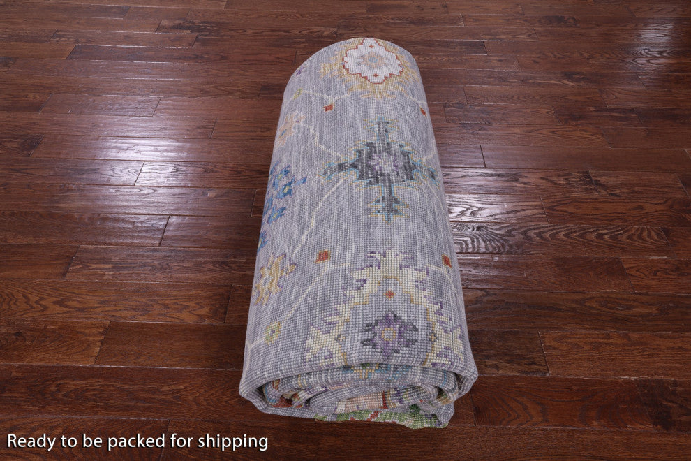 10' 1" X 13' 10" Turkish Oushak Hand-Knotted Rug - Q15613