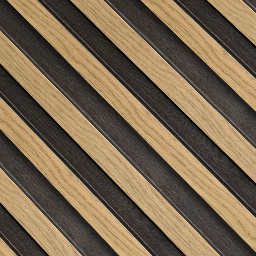 Waterproof Slat Panel, Pickled Oak, Pack of 6