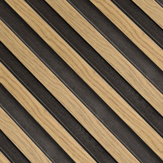Waterproof Slat Panel, Pickled Oak, Pack of 6