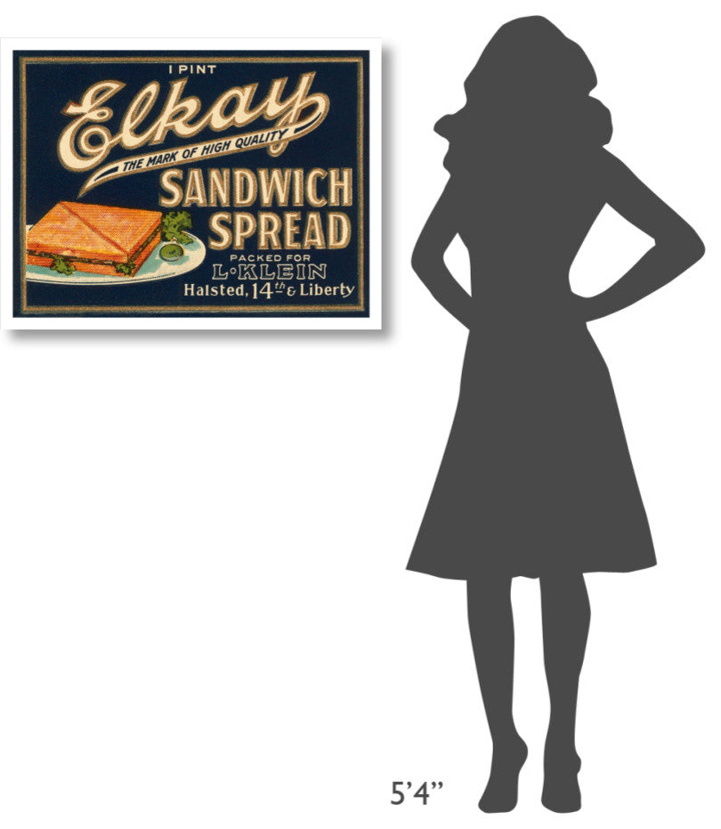 "Elkay Sandwich Spread" Digital Paper Print by Retrolabel, 32"x25"