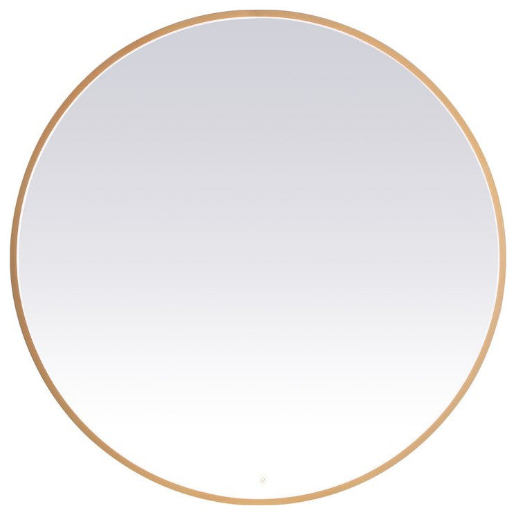 Modern Brass Led Mirror