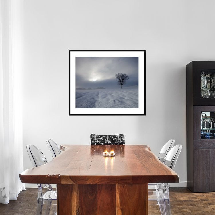 "Winter Impression" Framed Digital Print by Franz Schumacher, 44x37"
