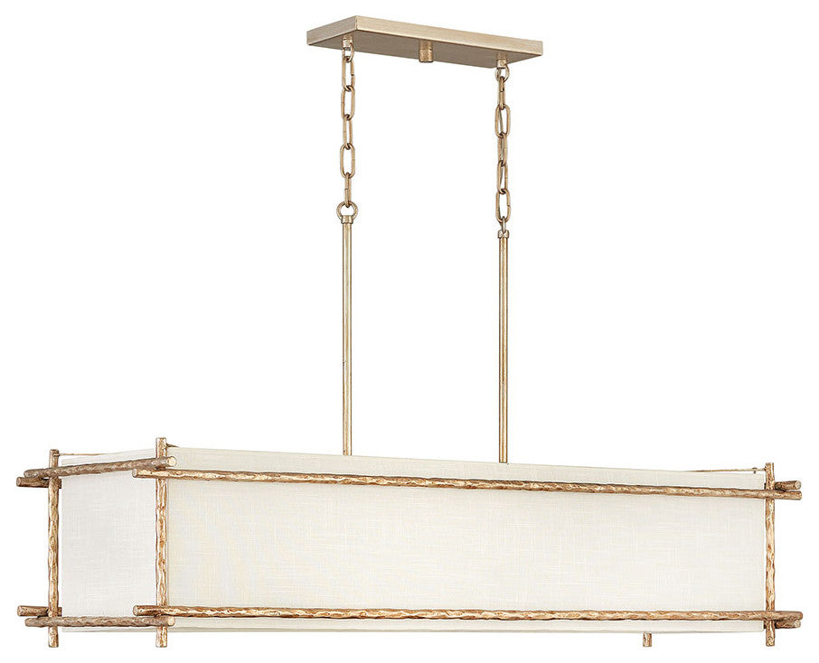 Hinkley Tress Medium Six Light Linear, Champagne Gold