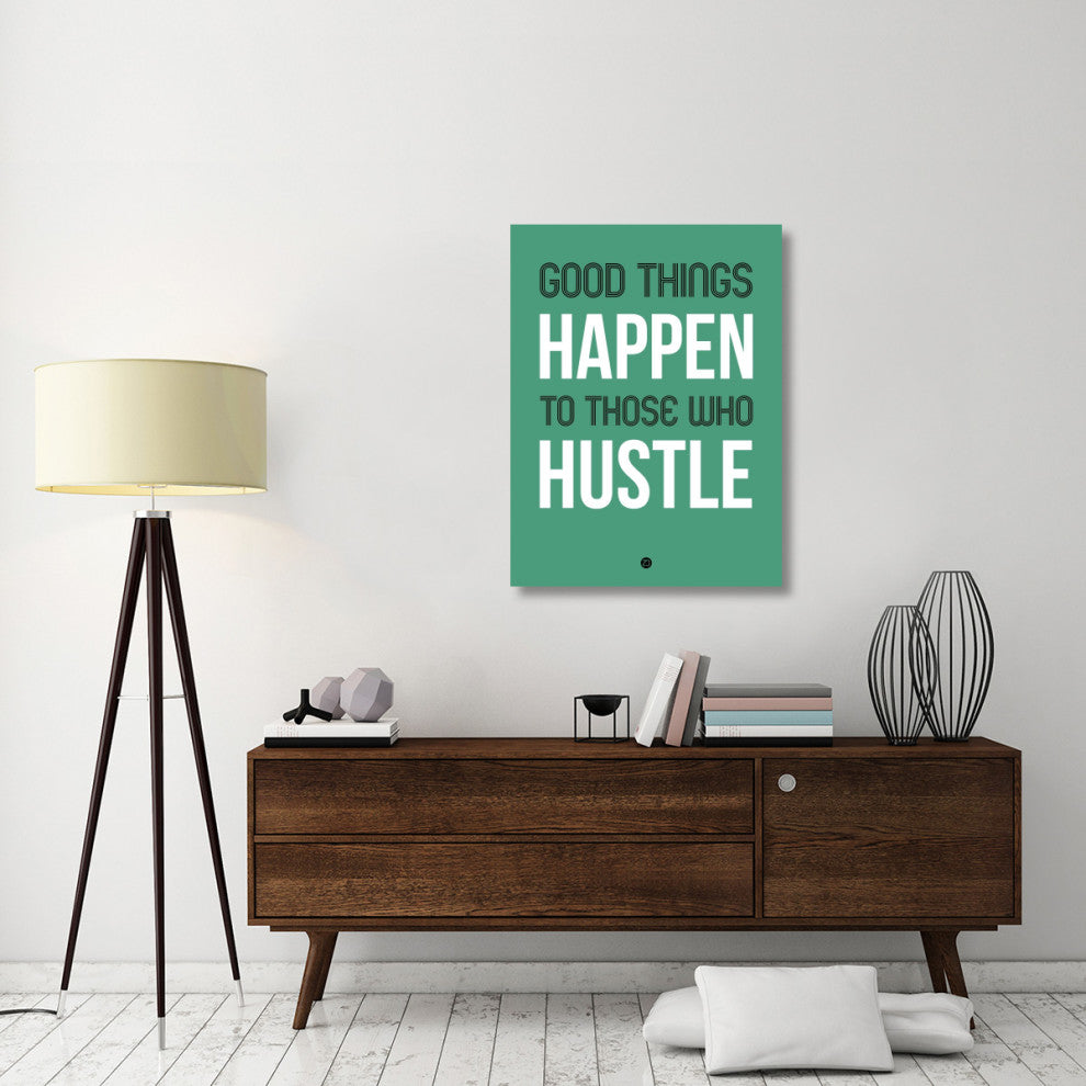 "Good Thing Happen Poster Green" Fine Art Print