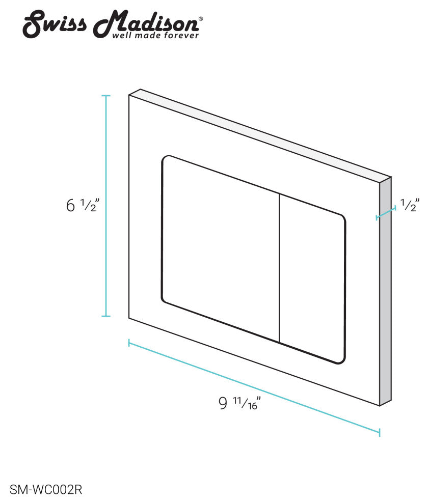 Dual Actuator Plate, Rose Gold, Dual Flush
