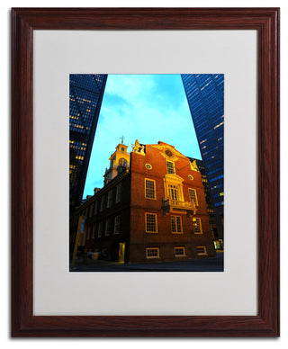 'Boston' Matted Framed Canvas Art by CATeyes