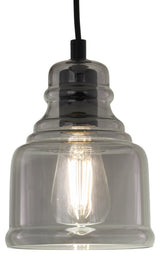 Vaxcel Lighting P0378 Millie 6"W Mini Pendant - Matte Black